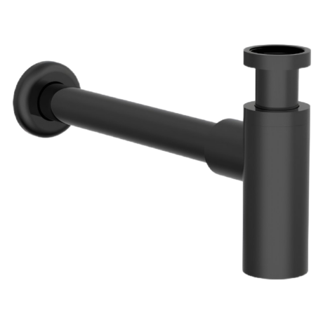 Бутилков сифон за мивка черен мат/matt black Roca Aqua A5064070NB